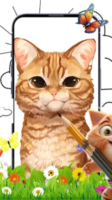 Cat Coloring Book android App screenshot 6