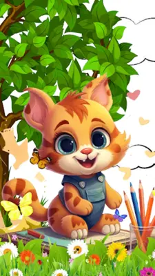 Cat Coloring Book android App screenshot 7